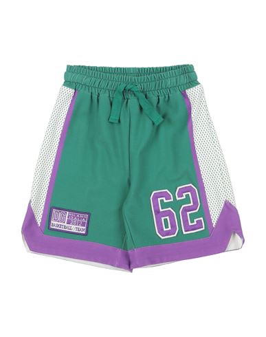 Dolce & Gabbana Toddler Boy Shorts & Bermuda Shorts Green Size 3 Cotton, Elastane In Green