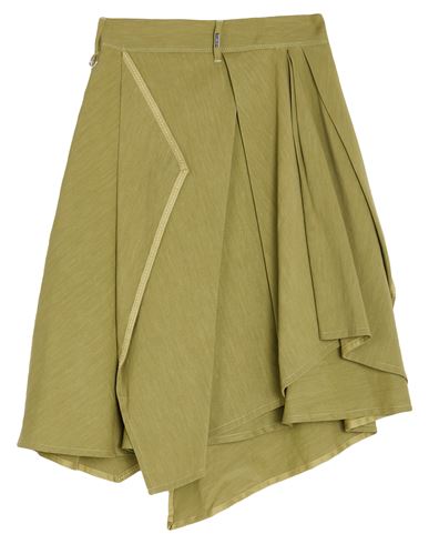 High Use Woman Midi Skirt Sage Green Size 8 Hemp, Rayon, Elastane