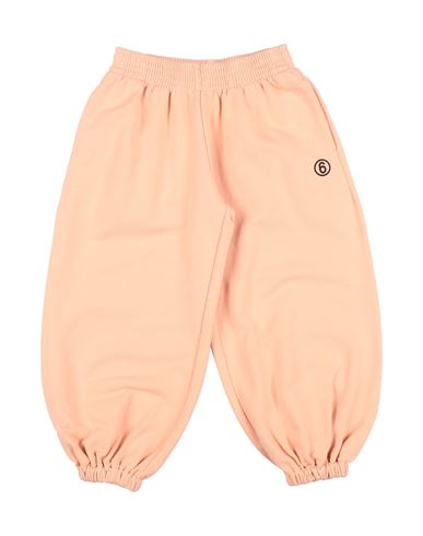 Mm6 Maison Margiela Toddler Girl Pants Apricot Size 6 Cotton In Orange