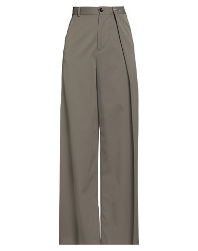 Mm6 Maison Margiela Woman Pants Taupe Size 4 Polyester, Virgin Wool, Elastane