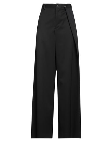 Mm6 Maison Margiela Woman Pants Black Size 8 Polyester, Virgin Wool, Elastane In Black