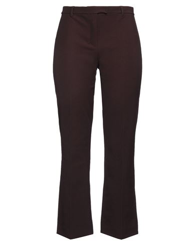 's Max Mara Woman Pants Burgundy Size 12 Cotton, Polyamide, Elastane