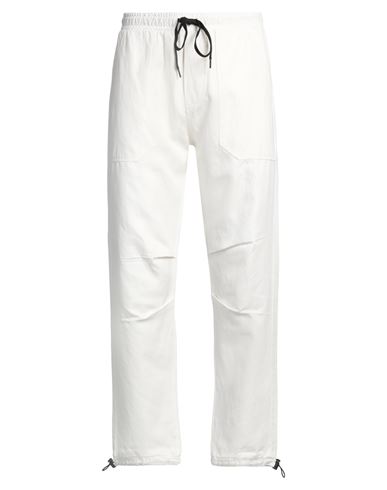 ICE PLAY ICE PLAY MAN PANTS WHITE SIZE 40 COTTON, LINEN 