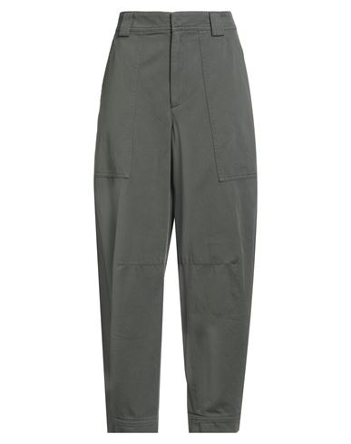 Closed Woman Pants Military Green Size 27 Cotton In Green