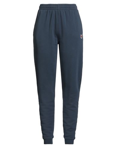 Maison Kitsuné Woman Pants Navy Size L Cotton In Blue