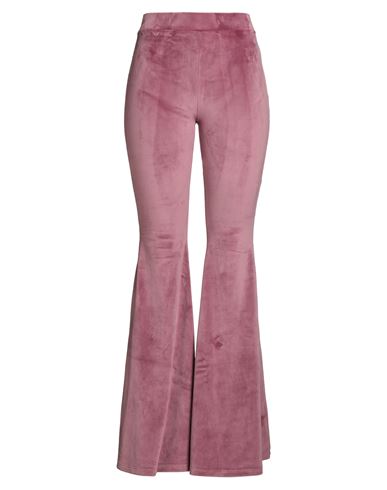Gcds Velvet Flared Trousers In Pink
