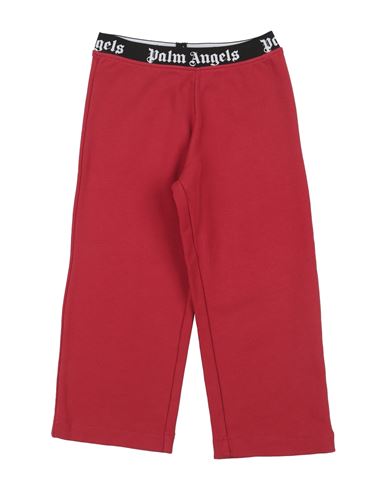 Palm Angels Toddler Girl Pants Red Size 4 Cotton, Polyamide, Polyester, Elastane In Red