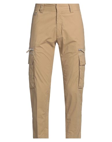 PAOLO PECORA PAOLO PECORA MAN PANTS CAMEL SIZE 32 COTTON, ELASTANE 