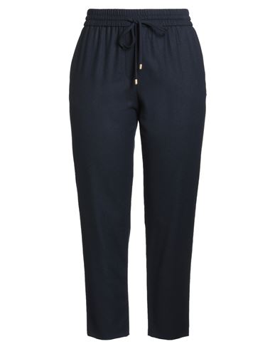 Escada Sport Woman Pants Midnight Blue Size 10 Virgin Wool, Elastane