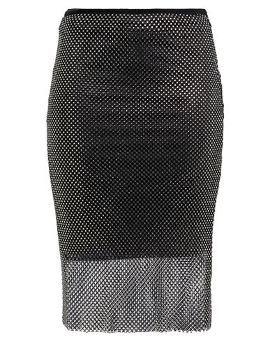Sportmax Woman Midi Skirt Black Size M Polyester, Elastane In Black