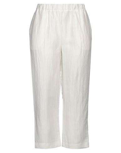 Alpha Studio Woman Pants White Size 10 Linen, Polyamide