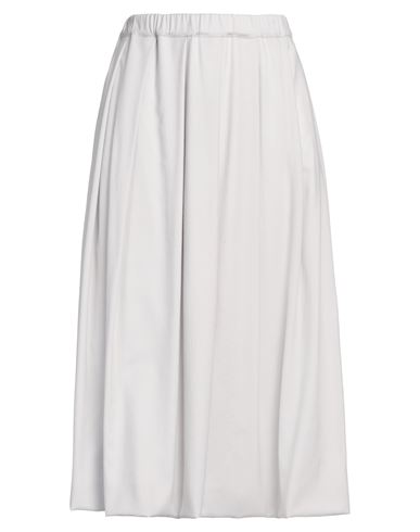 FABIANA FILIPPI FABIANA FILIPPI WOMAN MIDI SKIRT LIGHT GREY SIZE 8 VIRGIN WOOL, POLYAMIDE, ELASTANE 