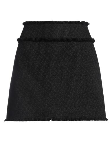 Dolce & Gabbana Woman Mini Skirt Black Size 12 Virgin Wool, Viscose, Polyamide