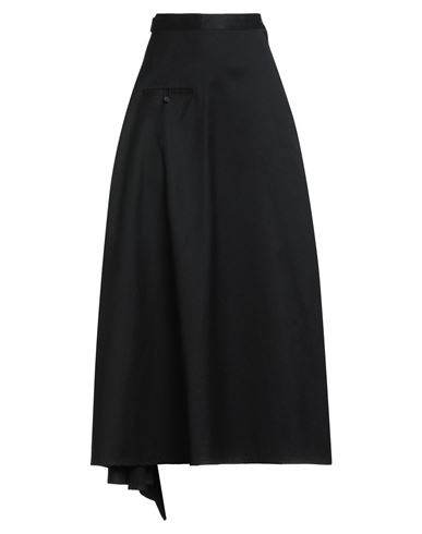Yohji Yamamoto Collection Woman Midi Skirt Black Size 1 Cotton