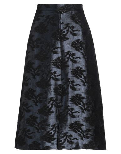 Xandres Woman Midi Skirt Midnight Blue Size 6 Viscose, Polyester, Polyamide In Blue