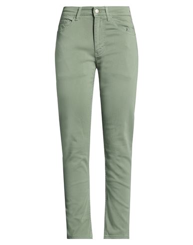 Salsa Jeans Woman Pants Military Green Size 29w-30l Cotton, Polyester, Elastane In Green