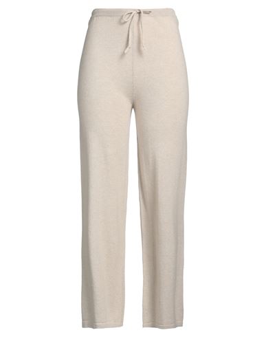 BE YOU BY GERALDINE ALASIO BE YOU BY GERALDINE ALASIO WOMAN PANTS BEIGE SIZE XL CASHMERE 