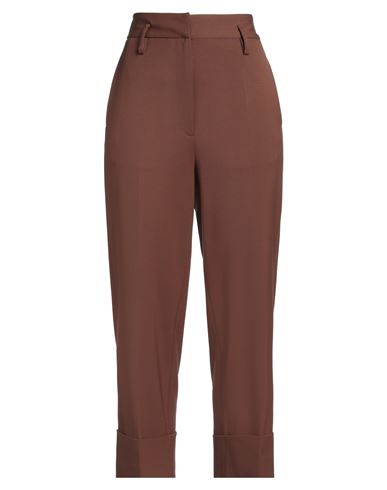 A.b. A. B. Woman Pants Brown Size 2 Polyester, Virgin Wool, Elastane In Brown