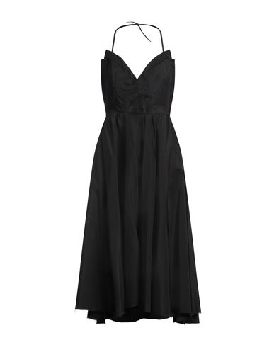 Maison Margiela Woman Midi Dress Black Size 6 Polyamide In Black