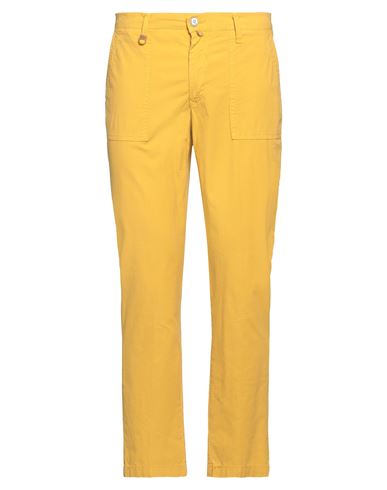 Barbati Man Pants Marigold Size 42 Cotton, Elastane