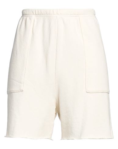 The Great . Woman Shorts & Bermuda Shorts Cream Size 2 Cotton In White