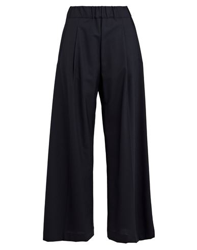 Semicouture Woman Pants Midnight Blue Size 4 Polyester, Virgin Wool, Elastane In Blue