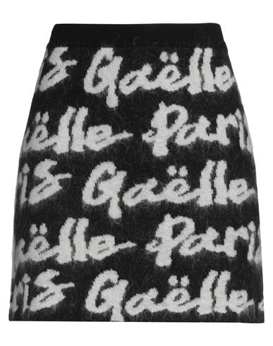Gaelle Paris Gaëlle Paris Woman Mini Skirt Black Size 1 Synthetic Fibers, Polyamide, Wool, Mohair Wool, Cashmere