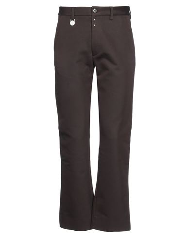 Mm6 Maison Margiela Man Pants Dark Brown Size 34 Cotton, Polyamide In Brown