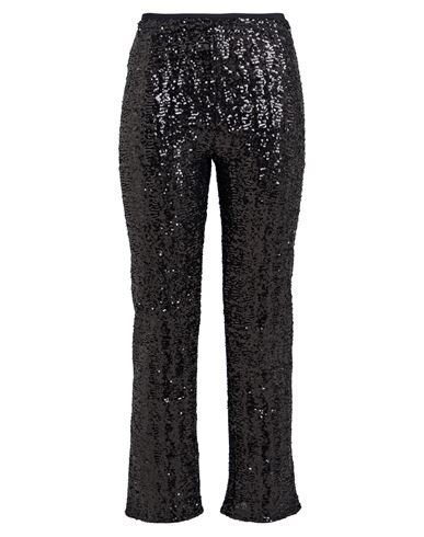 CHIARA BONI LA PETITE ROBE CHIARA BONI LA PETITE ROBE WOMAN PANTS BLACK SIZE 8 POLYESTER, POLYAMIDE, ELASTANE 