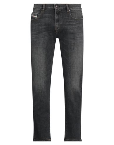 Diesel Man Jeans Black Size 33w-30l Cotton, Elastane In Black