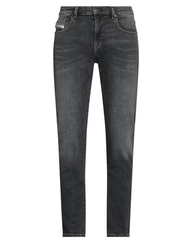Diesel Man Jeans Black Size 33w-30l Cotton, Elastane In Black