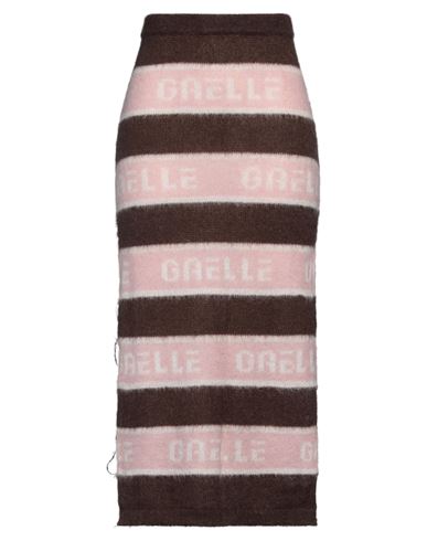 Gaelle Paris Gaëlle Paris Woman Midi Skirt Dark Brown Size 1 Acrylic, Polyamide, Mohair Wool