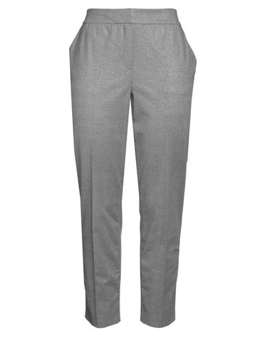Due Amanti Woman Pants Grey Size 6 Polyester, Viscose, Elastane, Metallic Fiber, Polyamide