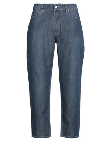 Paolo Pecora Man Jeans Blue Size 31 Cotton, Linen In Blue