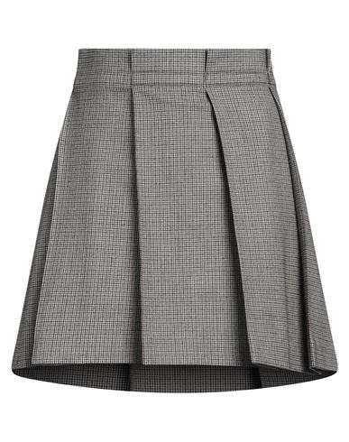 Brunello Cucinelli Woman Mini Skirt Brown Size 6 Virgin Wool, Polyamide, Elastane In Brown
