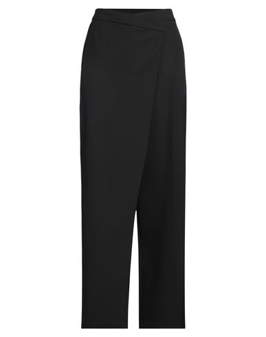 Shop Karl Lagerfeld Woman Pants Black Size 12 Polyester, Ecovero Viscose, Elastane