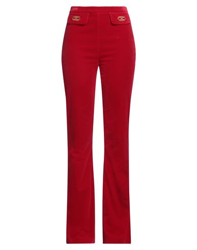 Elisabetta Franchi Woman Pants Red Size 10 Cotton, Elastane, Polyester In Red