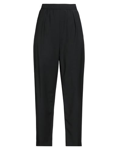 8pm Woman Pants Black Size L Wool, Polyester, Viscose