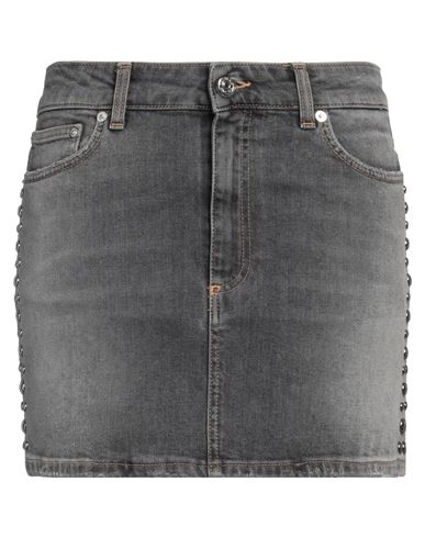 Iceberg Woman Denim Skirt Grey Size 27 Cotton, Elastane In Grey