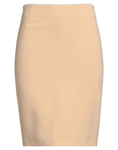 Elisabetta Franchi Woman Mini Skirt Sand Size 8 Viscose, Elastane In Beige