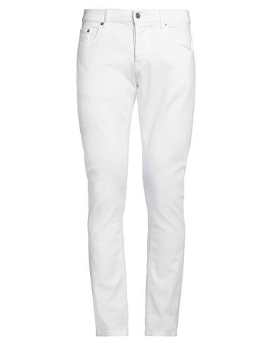 Dondup Denim Trousers With Belt Loops In White