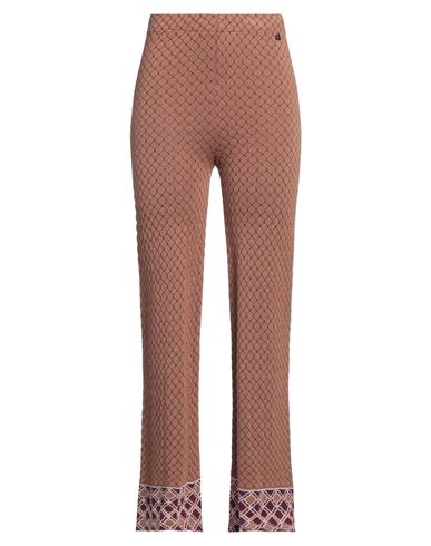 Dixie Woman Pants Camel Size M Viscose, Polyamide, Metallic Fiber In Beige