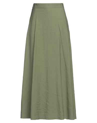 Camicettasnob Woman Maxi Skirt Lime Green Size 6 Viscose, Polyester