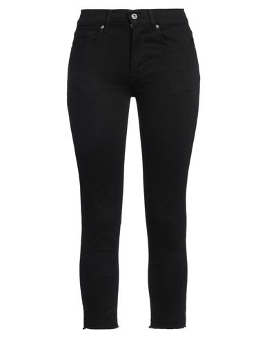 Dixie Woman Jeans Black Size L Cotton, Elastane In Black