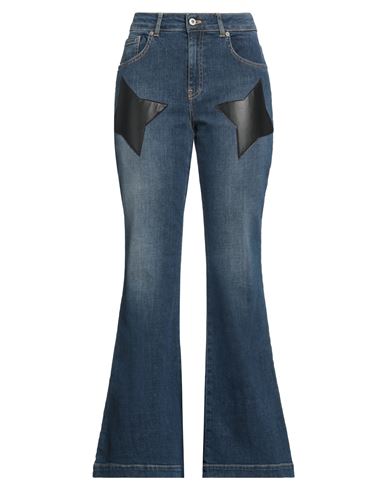 Dixie Woman Jeans Blue Size M Cotton, Elastane, Polyester, Polyurethane In Blue
