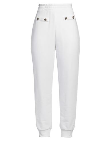 Elisabetta Franchi Woman Pants White Size 8 Cotton, Polyester In White