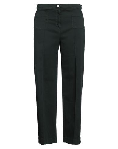 Diana Gallesi Woman Jeans Dark Green Size 14 Cotton, Elastomultiester, Elastane