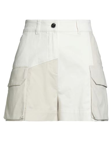 Woolrich By Daniëlle Cathari Woman Shorts & Bermuda Shorts Ivory Size M Cotton, Elastane