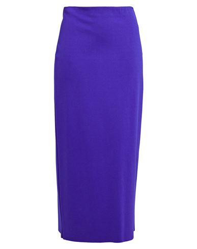 Meimeij Woman Midi Skirt Bright Blue Size 2 Viscose, Polyamide, Elastane In Blue
