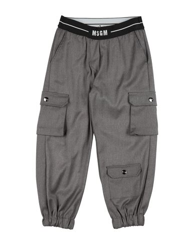 Msgm Toddler Girl Pants Lead Size 4 Polyester, Viscose, Elastane In Gray
